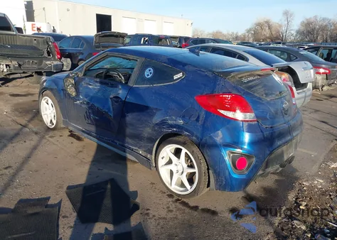 2016 Hyundai Veloster Turbo из США, поврежденный, VIN KMHTC6AE5GU293877